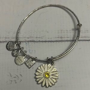 Alex and Ani Silver‎ Daisy Charm Bracelet